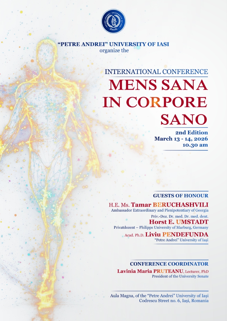 Afis conferinta Mens Sana in Corpore Sano 2026 varianta 2