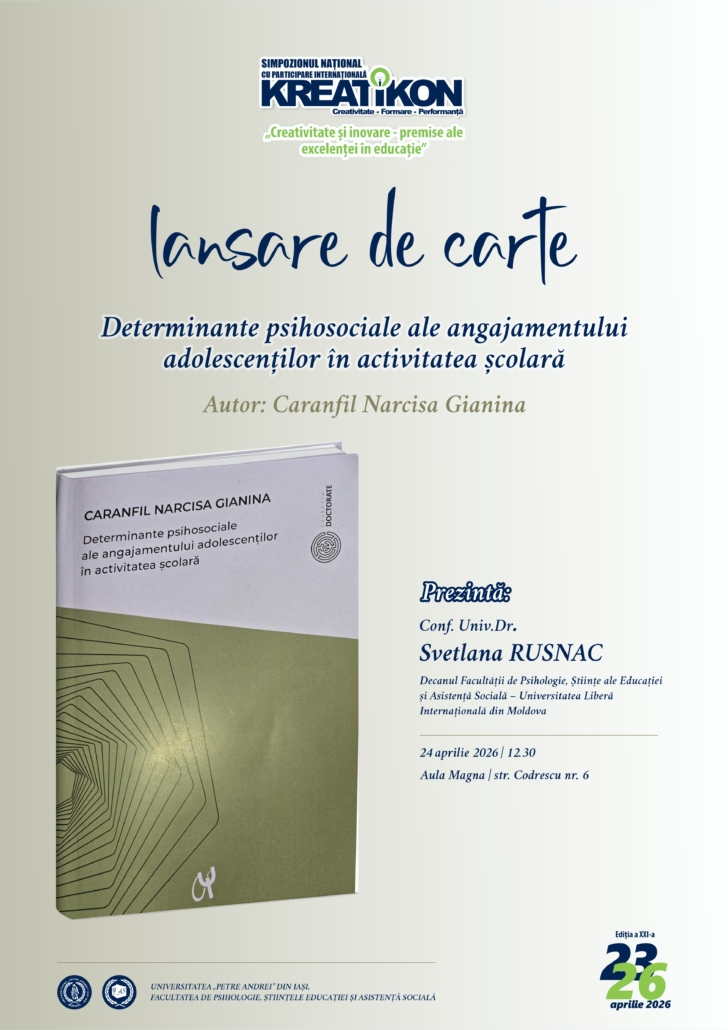 Kreatikon-2026 - lansare carte 24 aprilie 2026