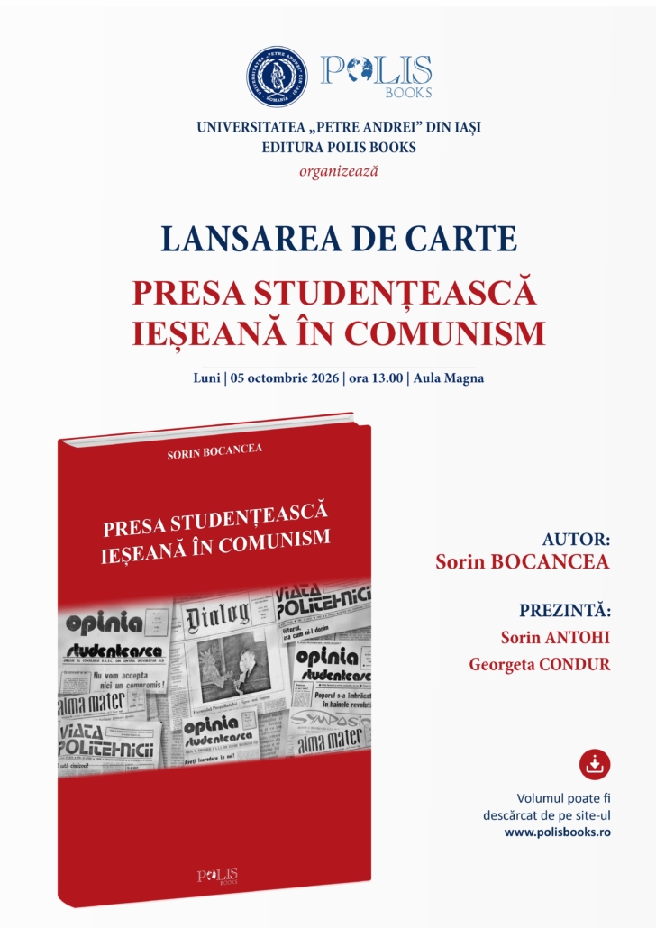 Afis lansare lansare volum Presa studenteasca
